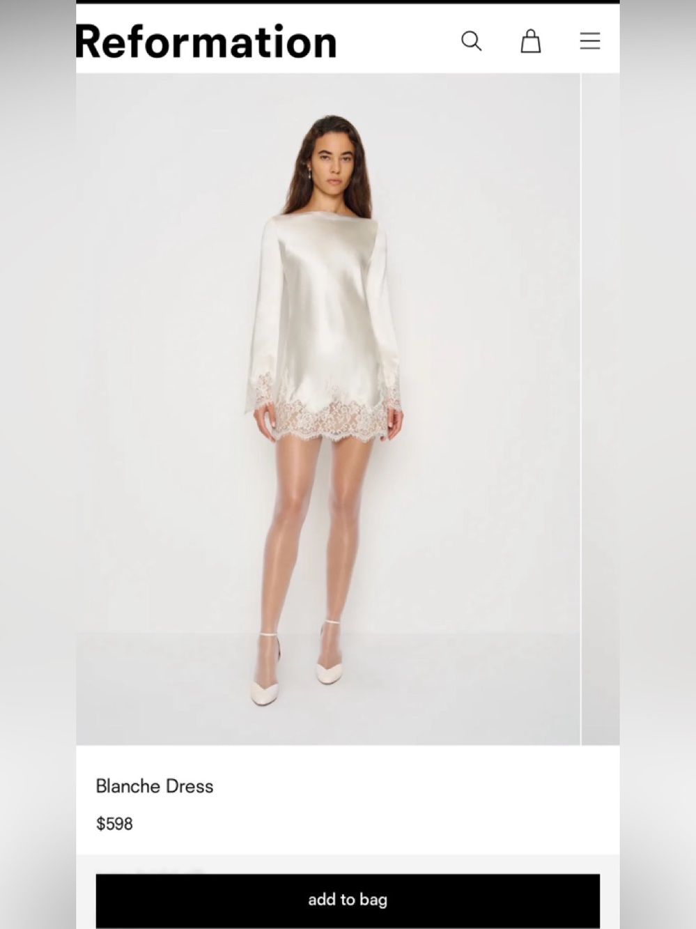 Reformation Blanche Dress